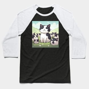 The Cow Cat Army Baseball T-Shirt